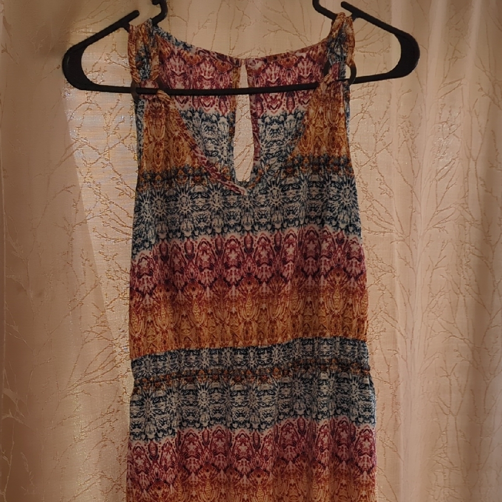 Multicolor Sleeveless Women's Dress